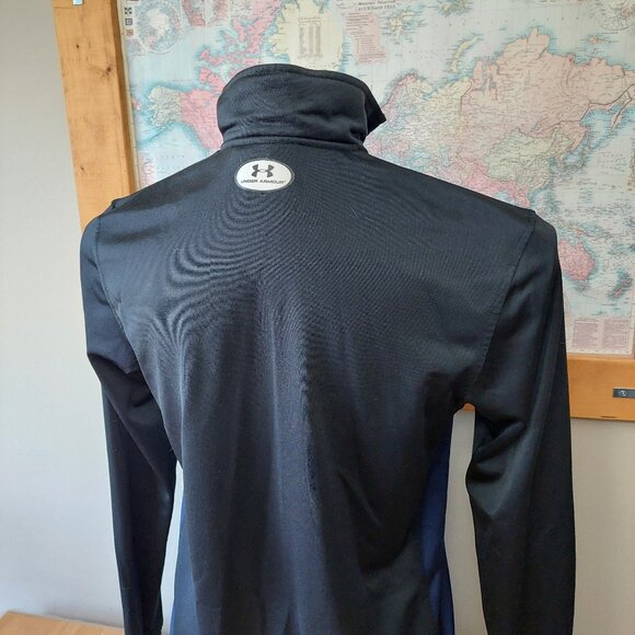 Under Armour Full Zip jacket with elastic waist and cuffs Navy/Black Men… - Picture 8 of 13
